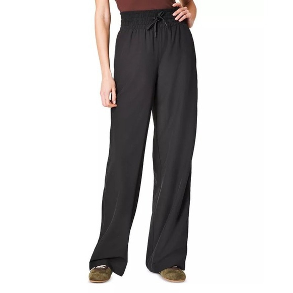 Spanx On The Move Wide Leg Pant‎ Very Black Medium New With Tags